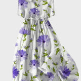 Vestido Maxi Color Lavanda