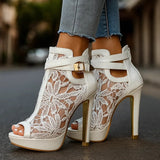 Liliana | Tacones altos con encaje