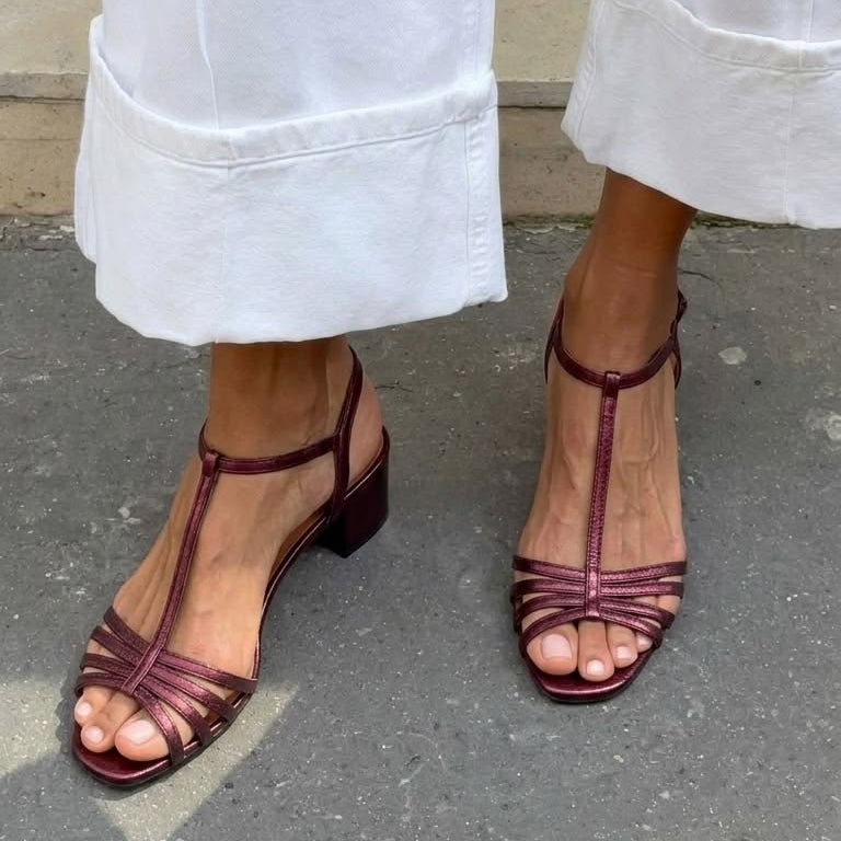 Diana - Sandalias Doradas Elegancia Diaria