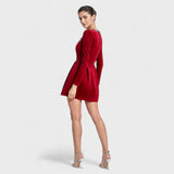 Valeria™ | Vestido corto de terciopelo elegante