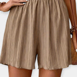 Pantalones Cortos Elegantes con Pliegues