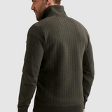 Filip - Suéter con cremallera en elegante tejido