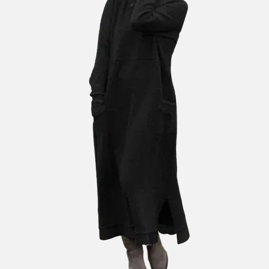 Vestido Maxi de Otoño – Sudadera Elegante de Corte Suelto para Reuniones Acogedoras de Otoño