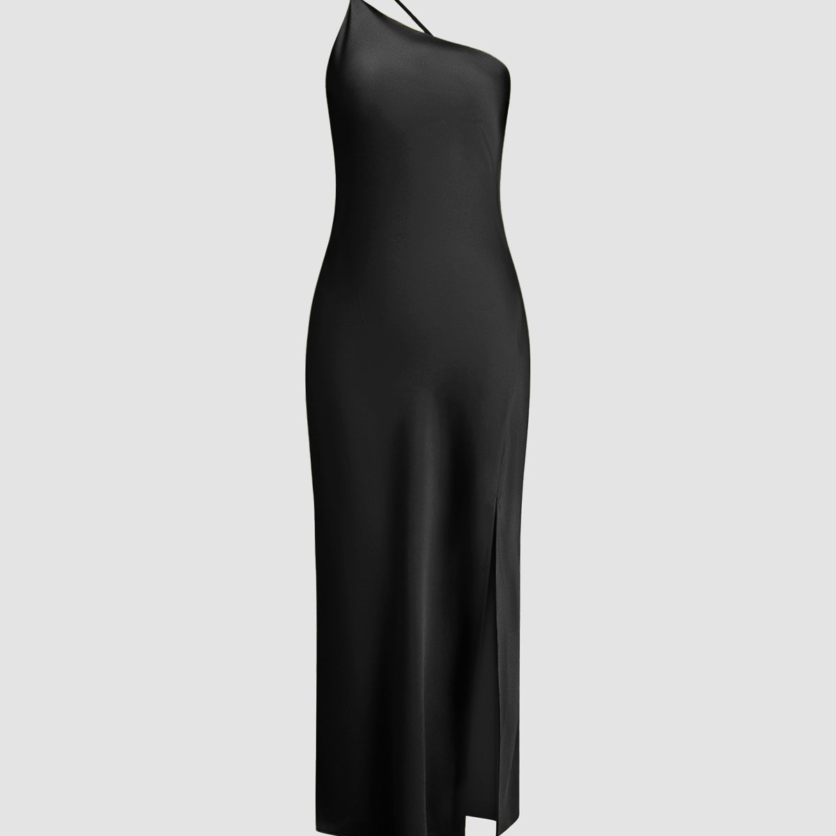 Vestido Maxi de Invitada de Boda de Satén con Espalda Abierta
