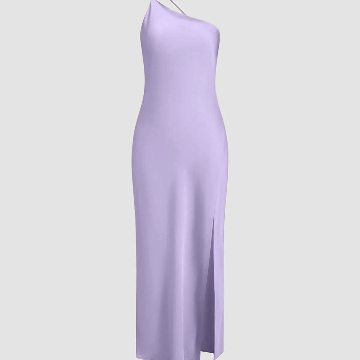 Vestido Maxi de Invitada de Boda de Satén con Espalda Abierta