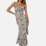 Vestido Maxi de Tirantes Espagueti Floral para Noches de Verano