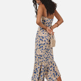 Vestido Maxi de Tirantes Espagueti Floral para Noches de Verano