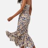 Vestido Maxi de Tirantes Espagueti Floral para Noches de Verano