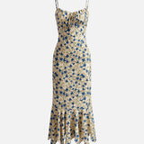 Vestido Maxi de Tirantes Espagueti Floral para Noches de Verano