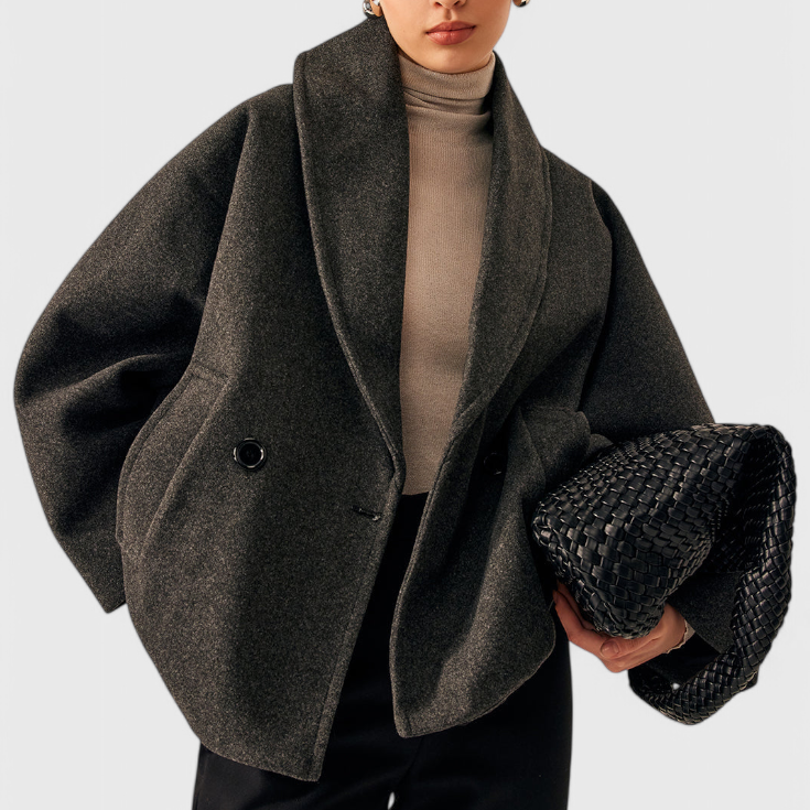 Helena Abrigo de Tweed Oversized