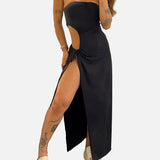 Vestido Maxi de Fiesta con Corte Bandeau