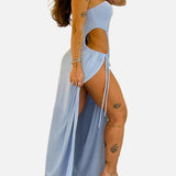 Vestido Maxi de Fiesta con Corte Bandeau