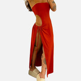 Vestido Maxi de Fiesta con Corte Bandeau