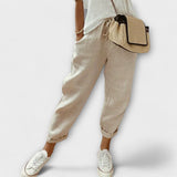 Bibi - Pantalones de lino elegantes y fluidos