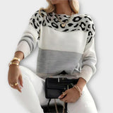 Sandra - Suéter de estampado de leopardo