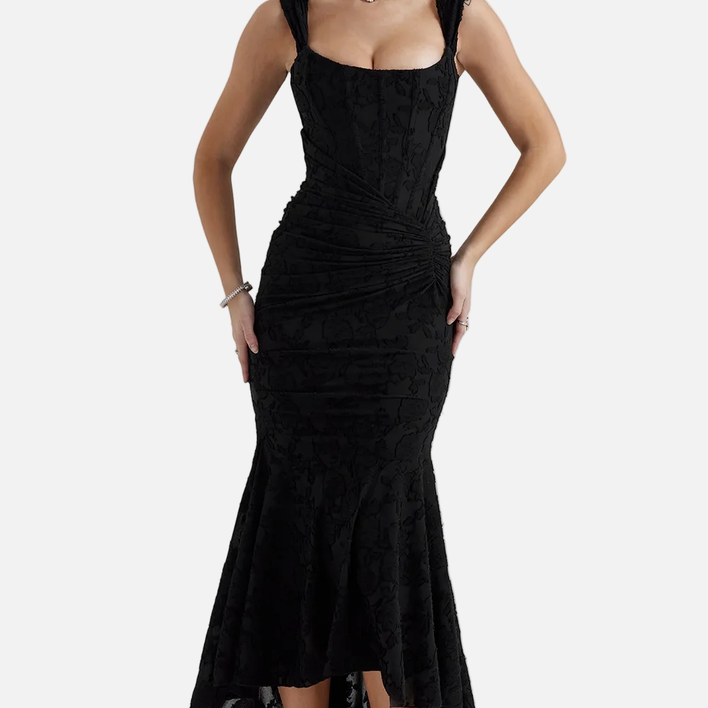 Vestido Maxi de Novia con Corsé de Encaje