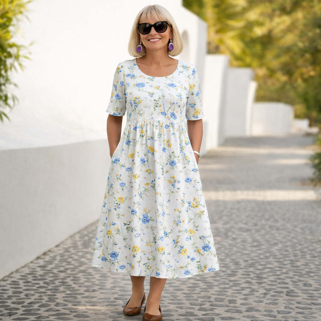 Sonia | Vestido Midi de Estampado Floral
