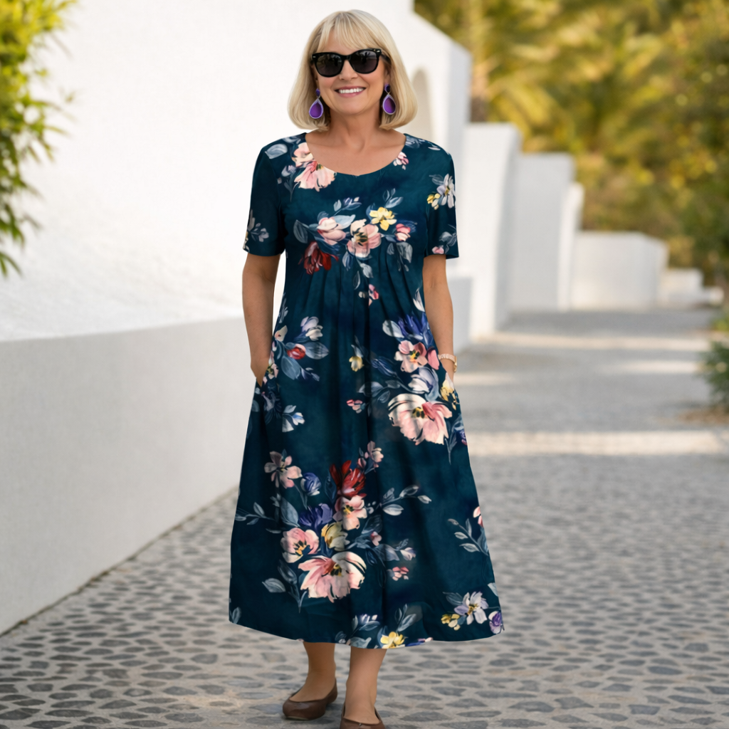 Sonia | Vestido Midi de Estampado Floral