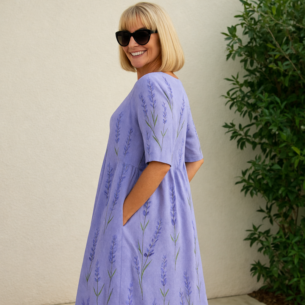 Lorena | Vestido Midi - Comodidad Sin Preocupaciones