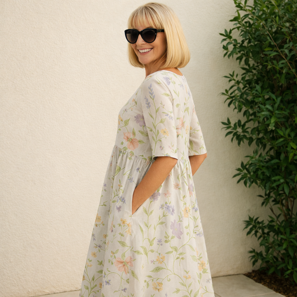 Lorena | Vestido Midi - Comodidad Sin Preocupaciones
