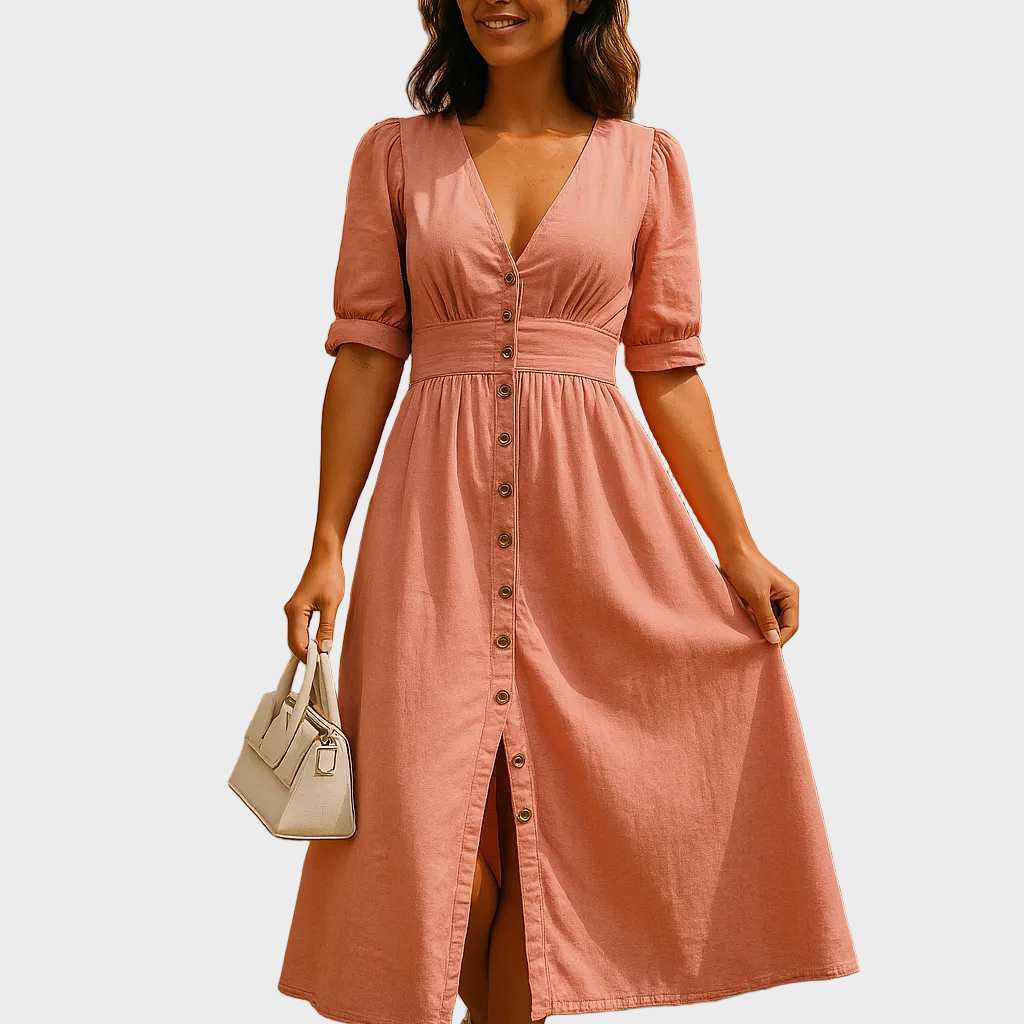 Nina – Vestido de mezclilla brillante