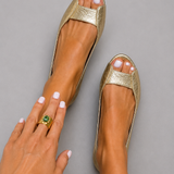 Rita - Sandalias Doradas Comfort Chic