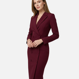 Vestido Blazer Negro Chic – Diseño Minimalista Ajustado para una Sofisticación Moderna