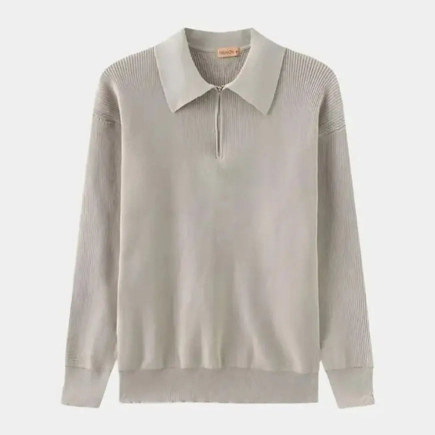 David™ | Suéter Polo con Cierre