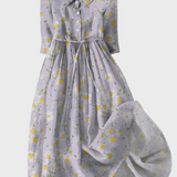 Vestido de pradera con estampado de flores