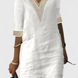Vestido Midi de Elegancia Casual Malia