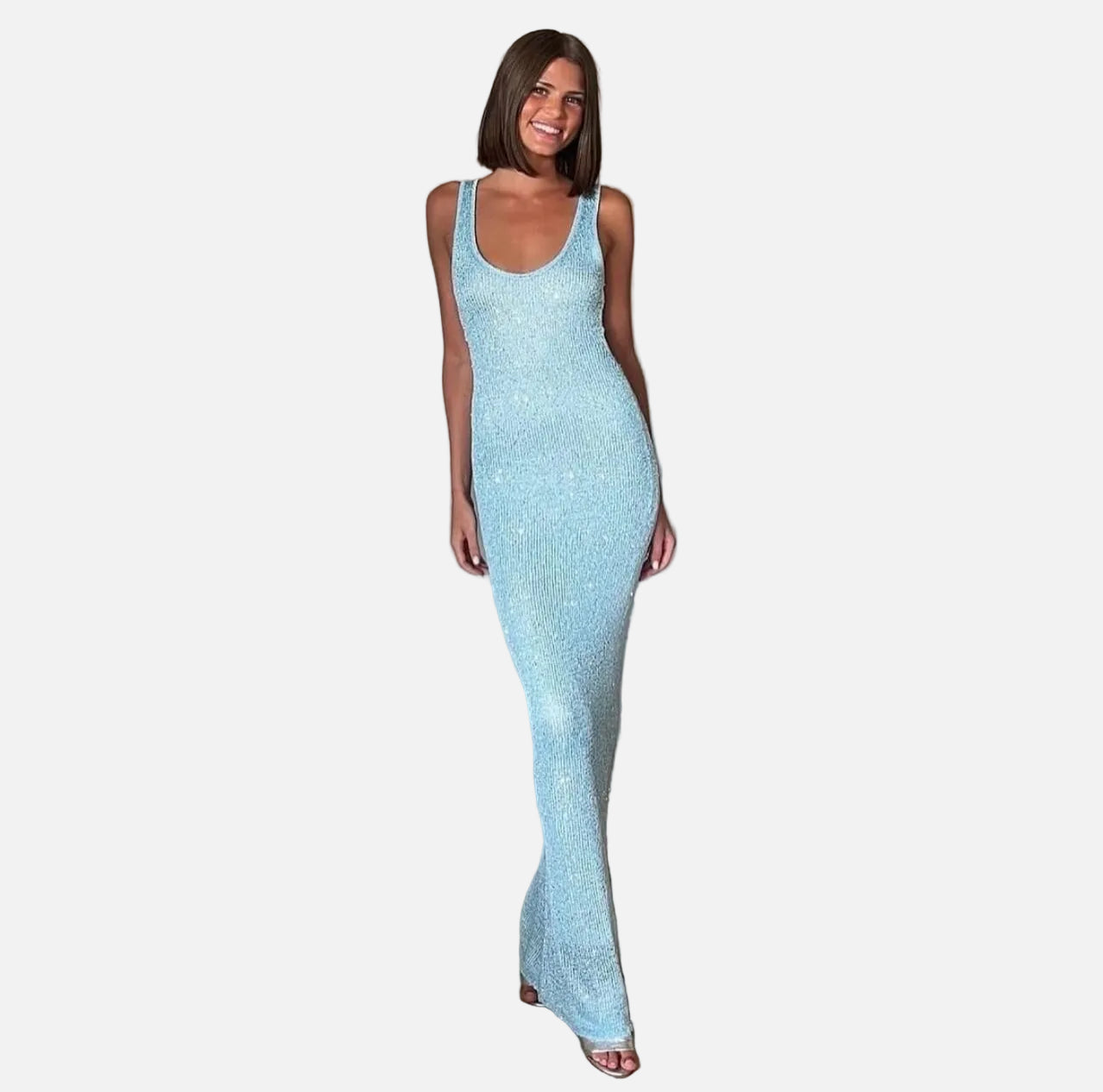 Vestido Maxi de Fiesta de Verano con Lentejuelas Skye