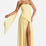 Vestido Maxi Sin Tirantes Tessa
