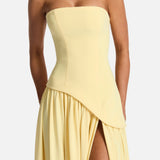 Vestido Maxi Sin Tirantes Tessa