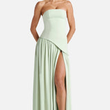 Vestido Maxi Sin Tirantes Tessa