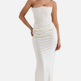 Vestido Maxi Corsé Sin Tirantes Mia