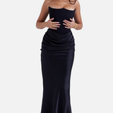 Vestido Maxi Corsé Sin Tirantes Mia