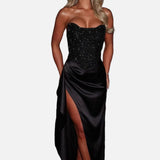 Vestido Maxi de Noche Corsé Beaded Emrielle