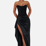 Vestido Maxi de Noche Corsé Beaded Emrielle
