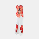 Vestido Maxi Floral Sin Tirantes – Vestido de Noche Elegante para Mujeres