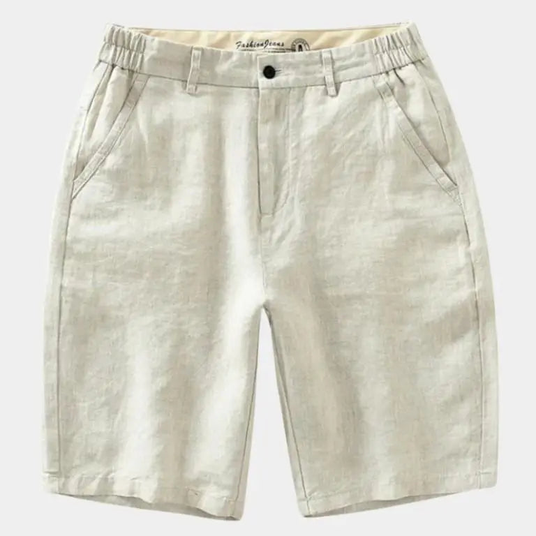 Felix™ | Pantalones Cortos de Lino Azul Horizonte