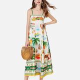 Vestido Maxi de Verano Floral de Playa