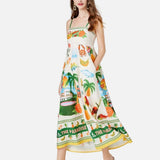 Vestido Maxi de Verano Floral de Playa