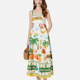 Vestido Maxi de Verano Floral de Playa