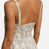 Vestido Midi de Cóctel Floral de Verano