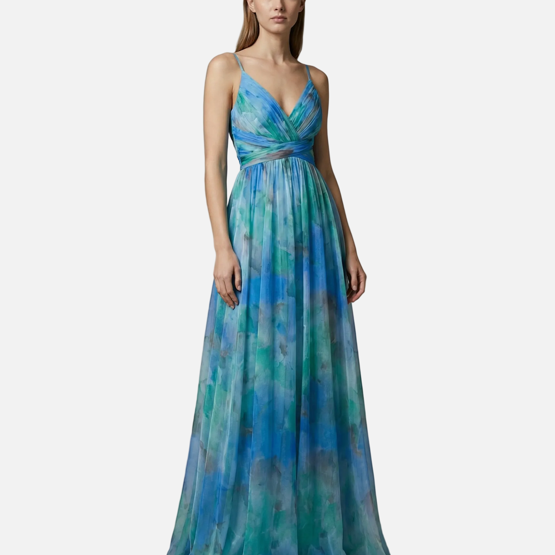 Vestido Maxi Floral de Noche para Mujeres