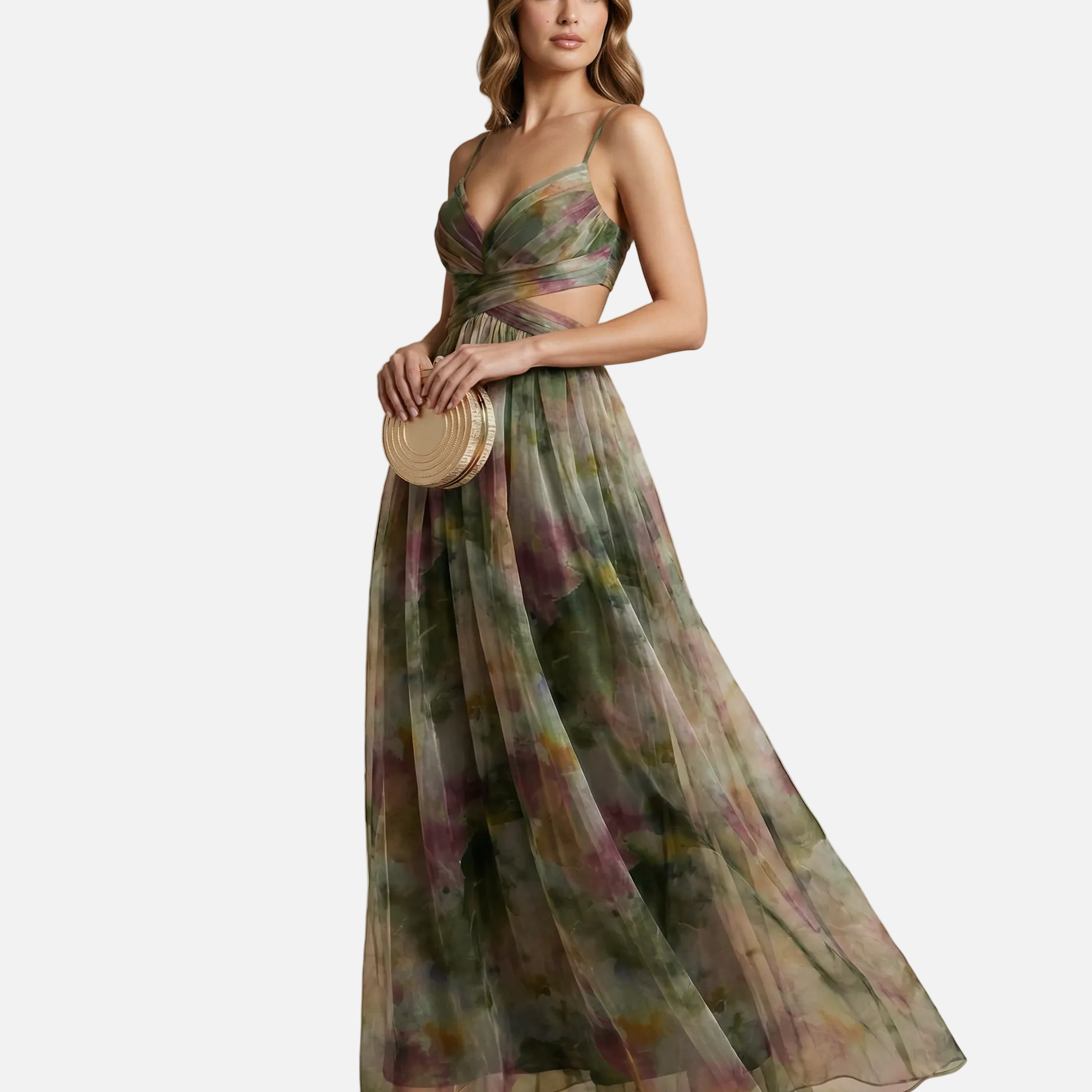 Vestido Maxi Floral de Noche para Mujeres