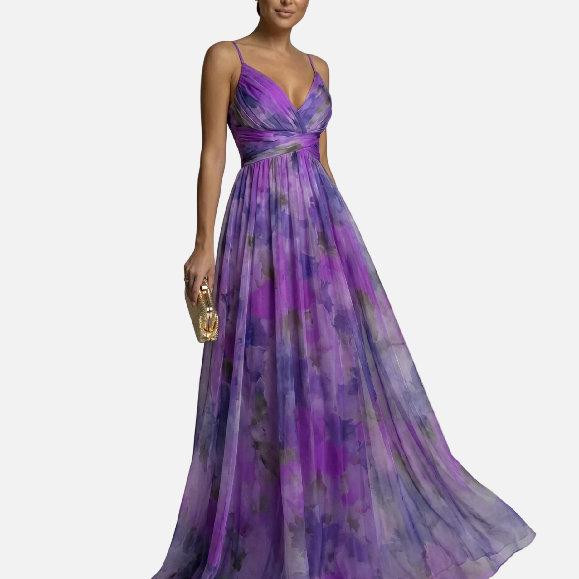 Vestido Maxi Floral de Noche para Mujeres
