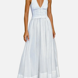 Elegante Vestido de Fiesta Blanco de Verano