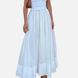 Elegante Vestido de Fiesta Blanco de Verano