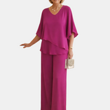 Martha - Conjunto de Pantalón Ancho sin Esfuerzo